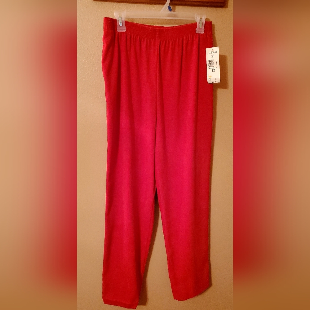 Allison Daley Red Pants, Size 12, New